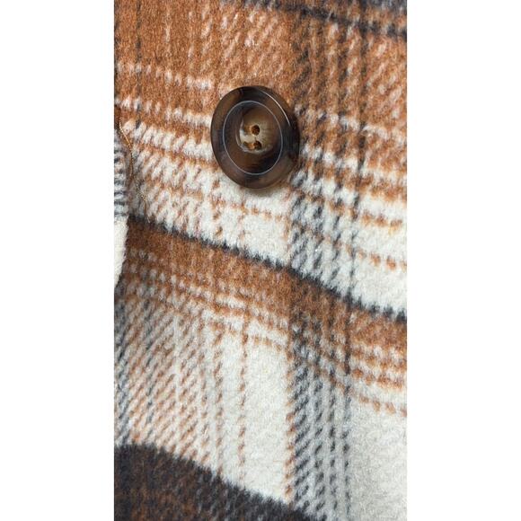 Pretty Little Thing Plus Size Wool Oversized Duster Coat Size 14 - Picture 13 of 15